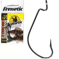   Frenetic FS610 fekete nikkel drop shot offset 8-as offset horog 5 db/csomag
