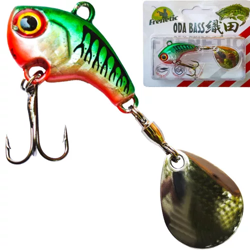 Frenetic ODA Bass 25+30 mm zöld 10 g tail spinner