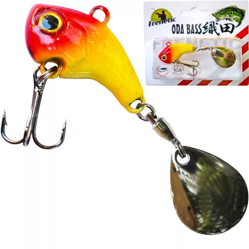 Frenetic ODA Bass 25+30 mm piros-sárga 10 g tail spinner
