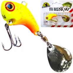 Frenetic ODA Bass 35+30 mm sárga-piros 18 g tail spinner