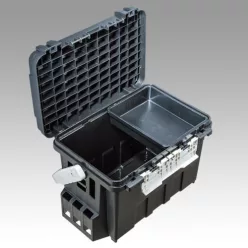   Meiho Bucket Mouth BM-9000 műanyag 540 × 340 × 350 mm fekete pergető láda