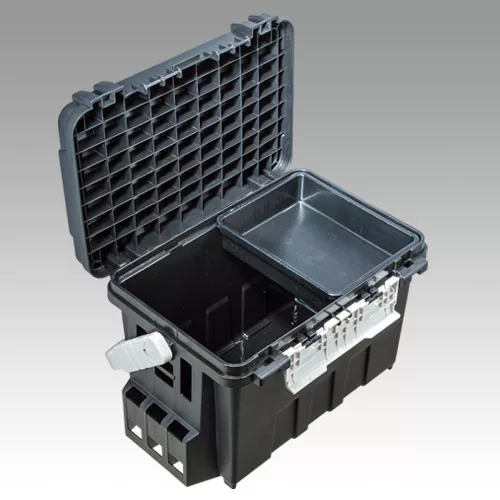 Meiho Bucket Mouth BM-9000 műanyag 540 × 340 × 350 mm fekete pergető láda