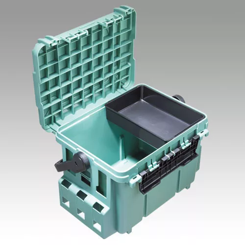 Meiho Bucket Mouth BM-7000 műanyag Olive 475 × 335 × 320 mm pergető láda