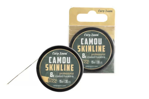 Carp Zoom Camou Skinline 15 m 30 lb terepmintás bevonatos fonott előkezsinór