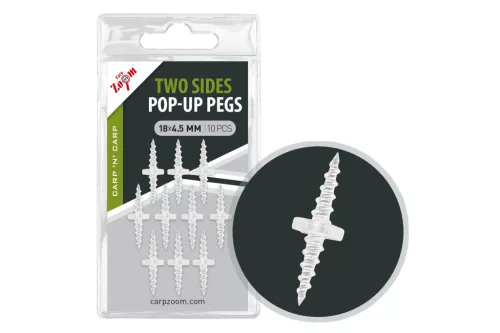 Carp Zoom Kétoldalas pop-up csavar 18 × 4,5 mm csalicsavar 10 db/csomag