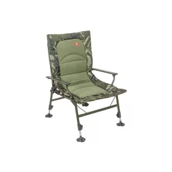   Carp Zoom Összkomfortos horgászfotel, 63 × 60 × 38/100 cm, Camou/Fleece max 120 kg