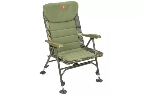 Carp Zoom Recliner Komfort horgászfotel, 56 × 46 × 42/98 cm, Camou/Fleece