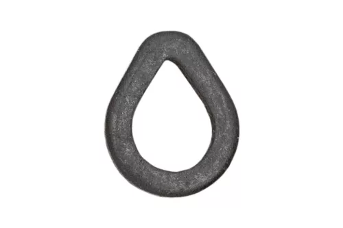Carp Zoom Tear Drop előkegyűrű 4 mm matt fekete horoggyűrű 10 db/csomag