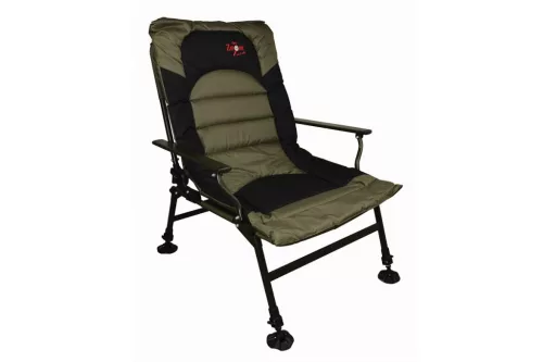 Carp Zoom Összkomfortos horgászfotel, 63 × 60 × 38/100 cm, zöld max 120 kg