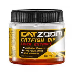 Catzoom Catfish Aromafolyadék Májkivonat Barna dip 130 ml