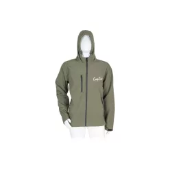 Carp Zoom Softshell kapucnis zöld L kabát