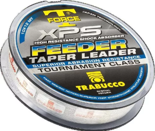 Trabucco TF XPS Feeder Taper Leader elvékonyodó távdobó 0,25–0,35 mm 10 × 12 m dobóelőke