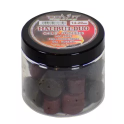   Dovit Halibut Duo (fúrt Pellet) Chilis Fűszeres 14–20 mm 100 g horogpellet