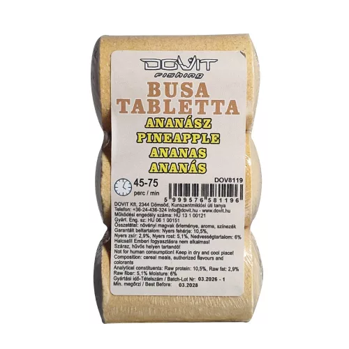 Dovit Busa Tabletta Ananász busa tabletta 3 db + 160 g