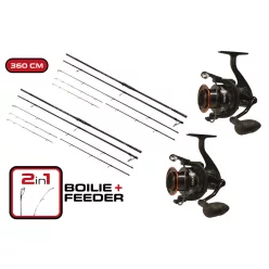   Carp Expert Max2 Double Tip Duopack dupla bojlis-feeder szett 360 cm