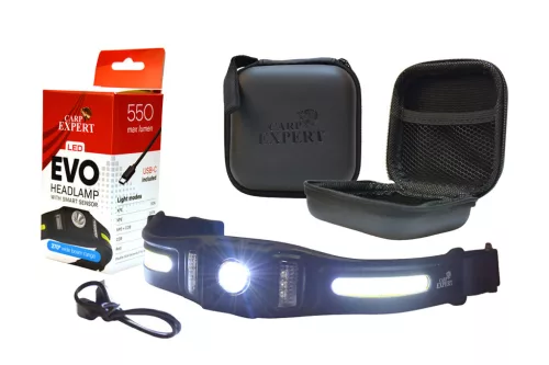 Carp Expert Evo Smart Kemény Tokkal fejlámpa