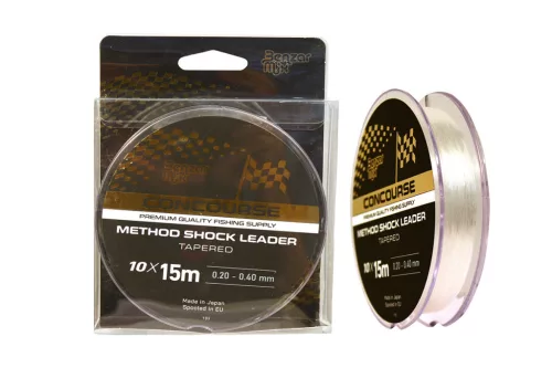 Benzár Mix Concourse Method Shock Leader 0,20–0,40 mm 10 × 15 m felvastagodó monofil dobóelőke