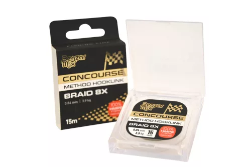 Benzár Mix Concourse Braided Hooklink 0,04 mm 15 m fonott előkezsinór
