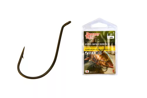 Benzár Mix Fito Specimen-l 1-es füles szakállas horog 5 db/csomag