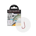 Excalibur Bolo piros 8-as szakállas előkötött horog