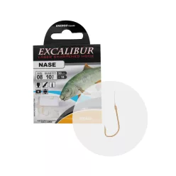 Excalibur Bolo arany 8-as szakállas előkötött horog