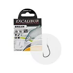 Excalibur Bream Maggot BN 6-os fekete nikkel szakállas előkötött horog