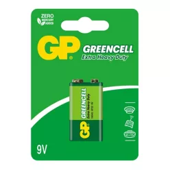   GP Batteries GP GREENCELL 9V 1604 g FÉLTARTÓS bliszteres 1 db. elem
