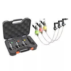   Carp Expert 3 db sárga/piros/zöld LED-es láncos swinger szett