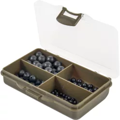   Carp Expert Deluxe ütköző gyöngy készlet -OS fekete ütköző gyöngy 100 db/csomag