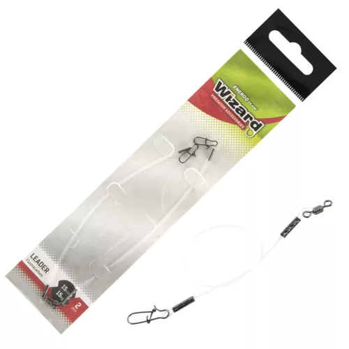 Wizard Fluorocarbon 6 15 kg transzparens fluorocarbon előke 2 db/csomag
