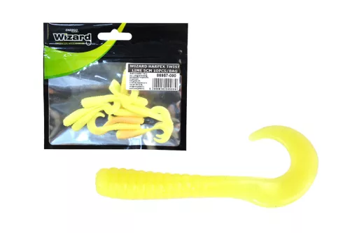 Wizard Harpex Twist LIME 5 cm 10 db/csomag twister