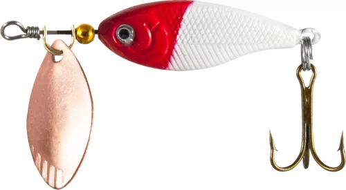 Wizard ET Chub Spinner fehér-piros 4 cm 8 g 1 db tail spinner
