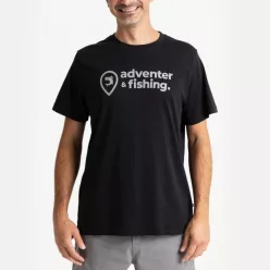 Adventer & Fishing fekete S póló