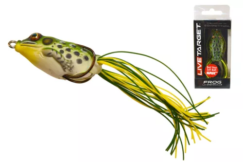 LIVETARGET Frog Walking Bait zöld sárga 4,5 cm 7 g béka műcsali