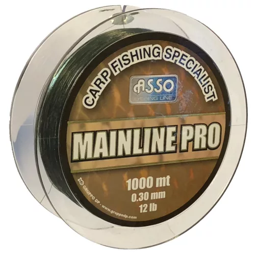 Asso Carp Mainline Pro 0,35 mm 1000 m sötétzöld monofil főzsinór