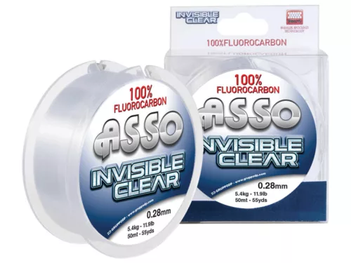 Asso Invisible F.carbon 0,21 mm 50 m átlátszó fluorocarbon zsinór