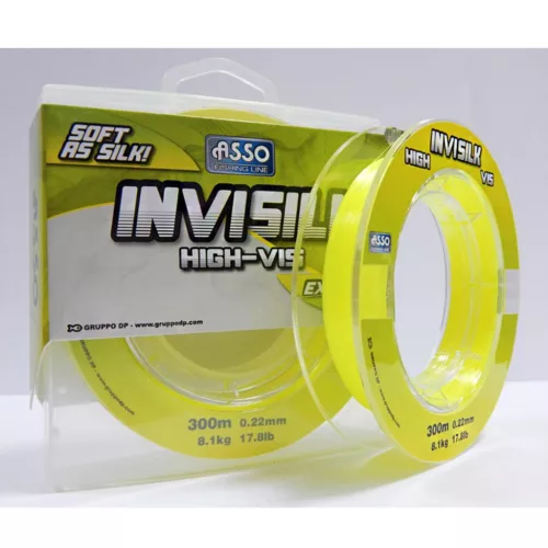 Asso Invisilk 0,22 mm 300 m sárga monofil főzsinór