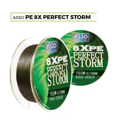   Asso Pe8x Perfect Storm 0,08 mm 150 m 8,6 kg fonott főzsinór