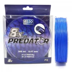 Asso Pe8x Predator 0,47 mm 300 m 41,6 kg fonott főzsinór