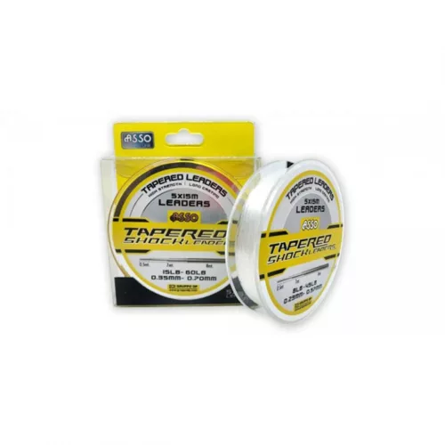 Asso Tapered Leader 0,20–0,57 0,20 mm 5 × 15 m felvastagodó monofil dobóelőke