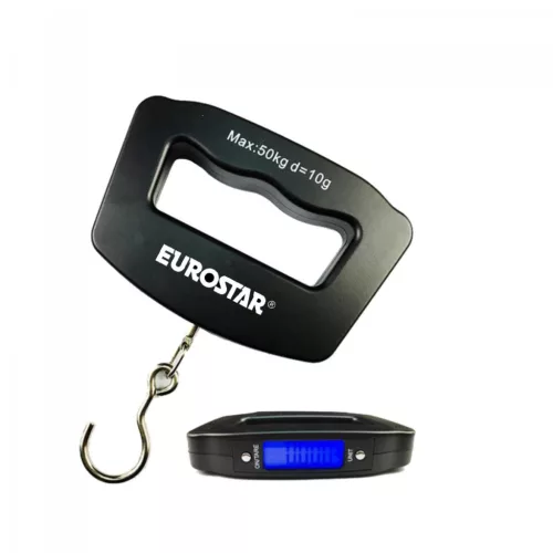 Eurostar Elektromos Mérleg 10 g 2*AAA 50 kg horgászmérleg