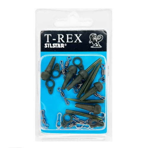 Silstar T-rex Végszerelék Komplett Szett pontyozó szerelék készlet 5 db/csomag