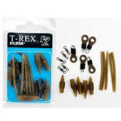   Silstar T-rex Running KIT Gubancgátló pontyozó szerelék készlet 5 db/csomag