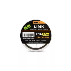   Fox Edges Link Trans 0,53 mm 20 m 25 lb áttetsző khaki monofil előkezsinór