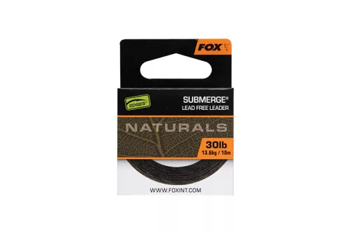 Fox Edges Naturals Submerge 10 m 40 lb ólommentes előtétzsinór