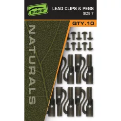Fox Naturals 7 Lead Clips & pegs ólomkapocs 10 db/csomag