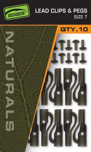 Fox Naturals 7 Lead Clips & pegs ólomkapocs 10 db/csomag