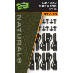 Fox Naturals SZ 10 Slik & Pegs ólomkapocs 10 db/csomag