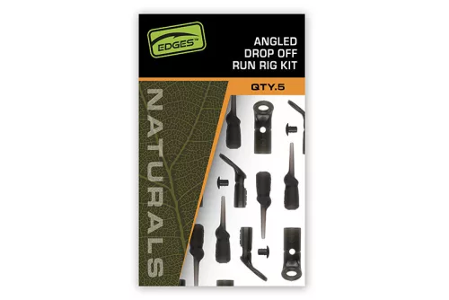 Fox Edges Naturals Angled Drop off run kit pontyozó szerelék készlet 5 db/csomag