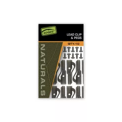 Fox Edges Naturals + Pegs ólomkapocs 10 db/csomag